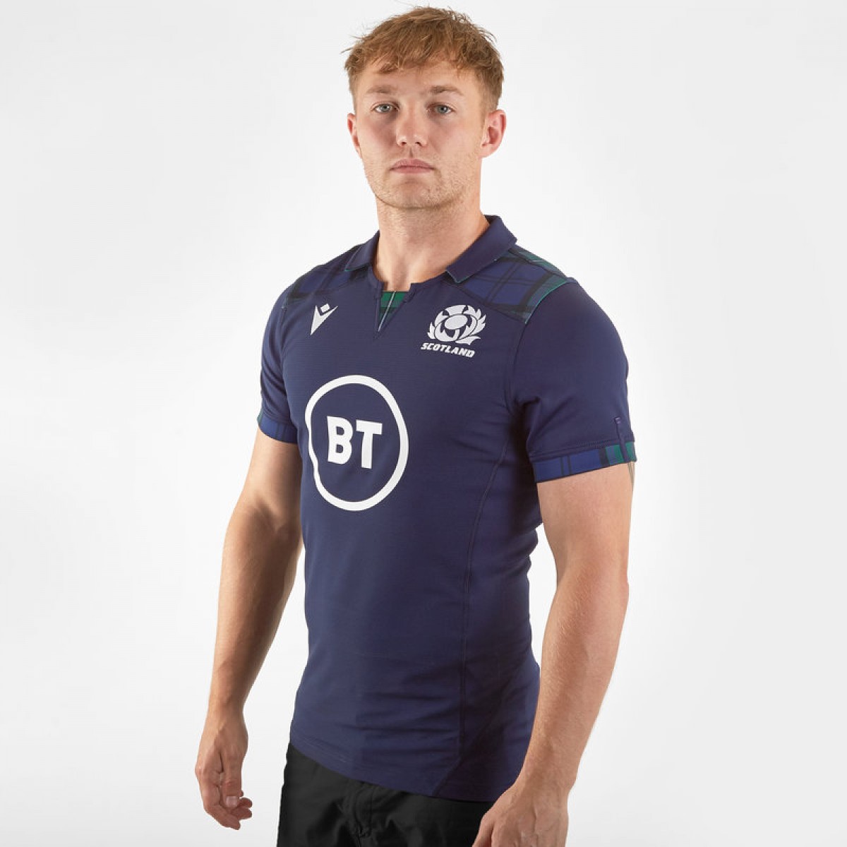 Herren-Halbarm Lässige Sportbekleidung,S ZHENN Rugbytrikot 2019 Weltmeisterschaft Schottland zuhause und auswärts Rugby-Trikot 