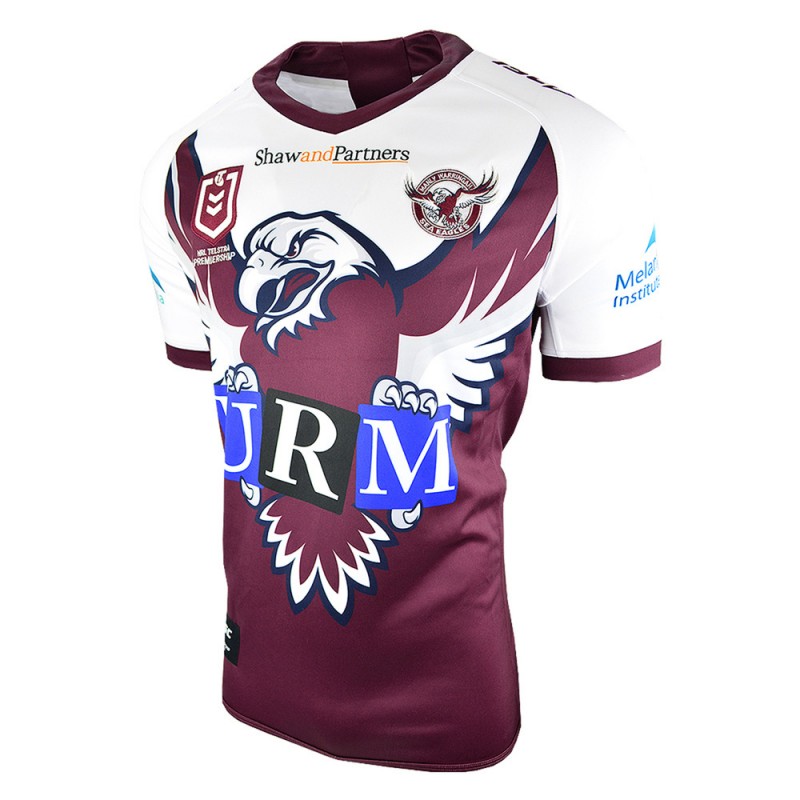 Mempire Mens Football T-Shirt Manly Sea Eagles Rugby Jersey,Outdoor Rugby T-Shirt Fit Sportswear