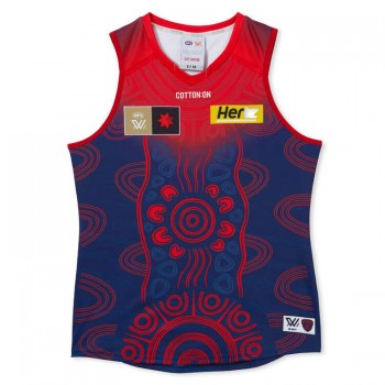 Melbourne Demons 2023 Mens Season 8 AFLW Indigenous Guernsey