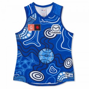 North Melbourne Kangaroos 2023 Mens Season 8 AFLW Indigenous Guernsey