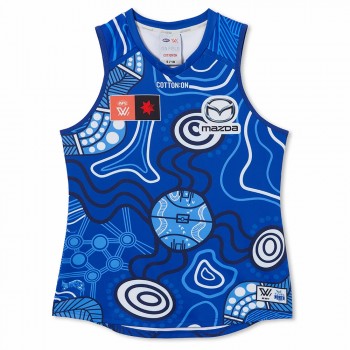 North Melbourne Kangaroos 2023 Mens Season 8 AFLW Indigenous Guernsey