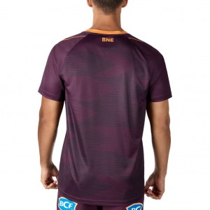 Brisbane Broncos 2024 Mens Run Out Training Tee