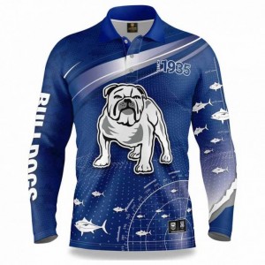 NRL Bulldogs 2022 Men's Fishfinder Fishing Shirt
