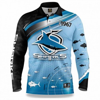 Cronulla Sharks 2022 Mens Fishfinder Fishing Shirt