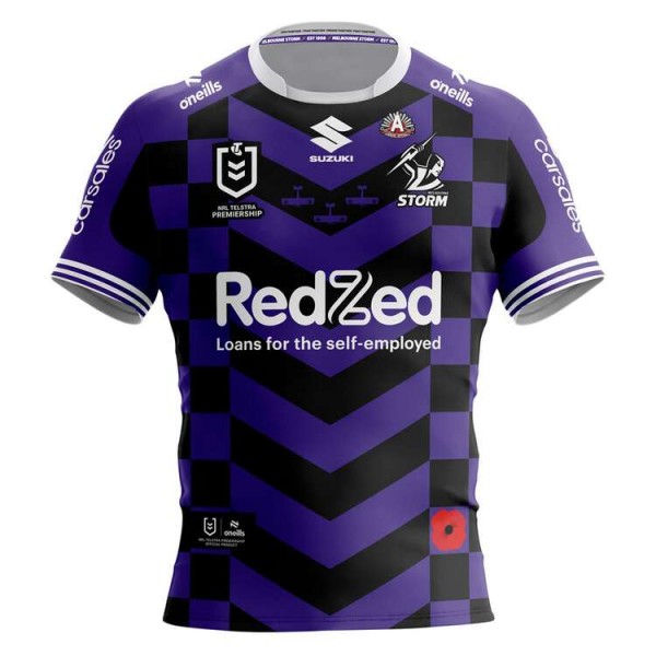 Melbourne Storm 2025 Mens Anzac Jersey