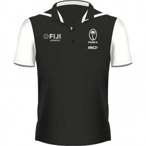 Fiji Airways Sevens 2021 Performance Mens Polo Black