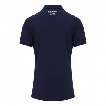 France Rugby Rwc 2023 Mens Cotton Navy Polo