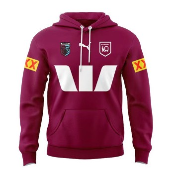QLD Maroons 2024 Mens Team Hoodie Red