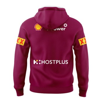 QLD Maroons 2024 Mens Team Hoodie Red