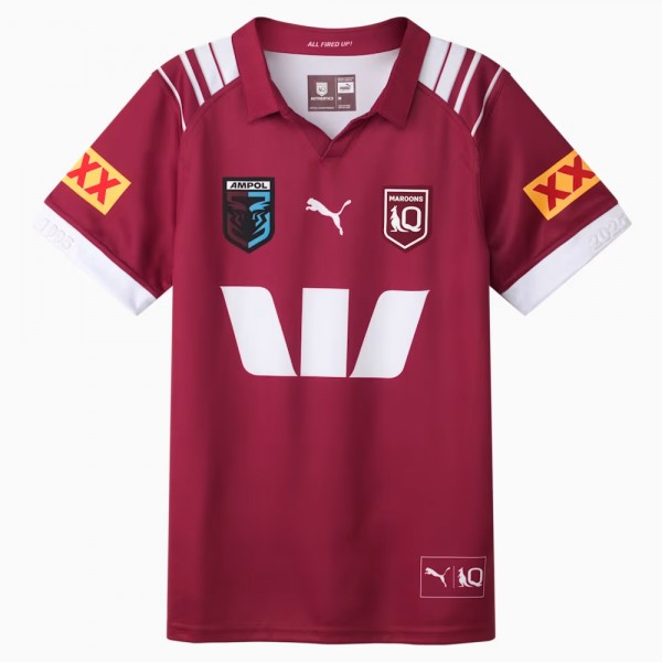 QLD Maroons 2025 Men's Home Jersey