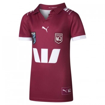 Harvey Norman QLD Maroons 2025 Kids Home Jersey