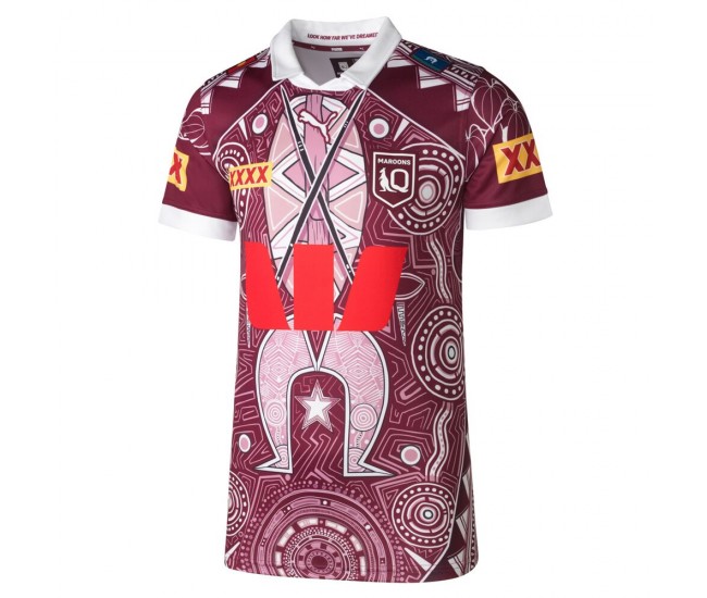 QLD Maroons State of Origin 2026 Mens Indigenous Jersey