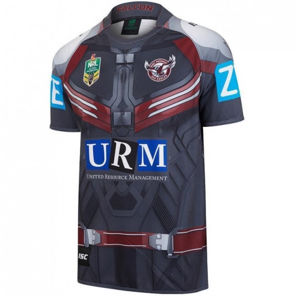 Manly Warringah Sea Eagles 2017 Men's Falcon Marvel Jersey