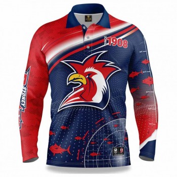 Sydney Roosters 2022 Mens Fishfinder Fishing Shirt