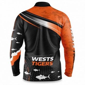 Wests Tigers 2022 Mens Fishfinder Fishing Shirt