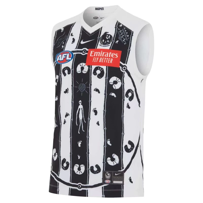 Collingwood Magpies 2024 Mens Indigenous Guernsey