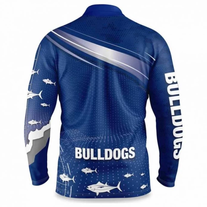 NRL Bulldogs 2022 Men's Fishfinder Fishing Shirt
