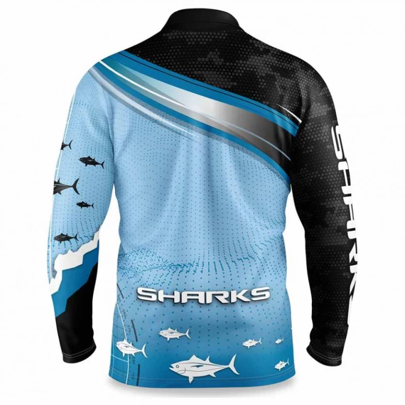 Cronulla Sharks 2022 Mens Fishfinder Fishing Shirt