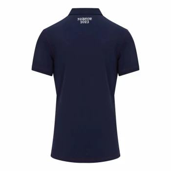 France Rugby Rwc 2023 Mens Cotton Navy Polo