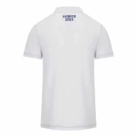 France Rugby Rwc 2023 Mens Cotton White Polo