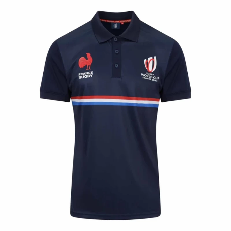 France Rugby Rwc 2023 Mens Polyester Polo