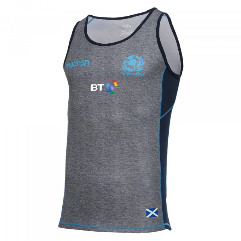 Scotland 2018/19 Players Gym Rugby Training Singlet